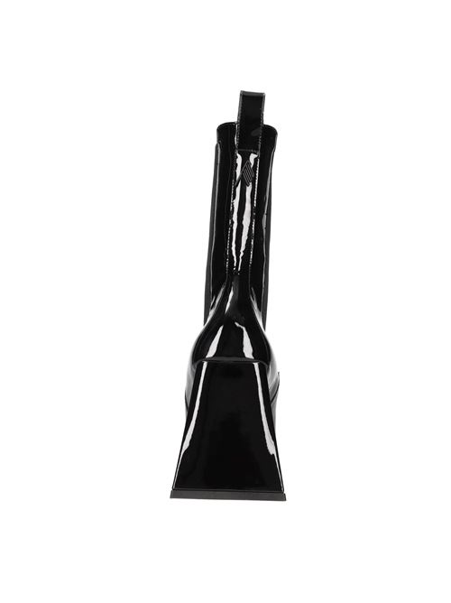 Patent leather ankle boots DEVON heel THE ATTICO | 227WS315 L002NERO